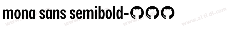mona sans semibold字体转换